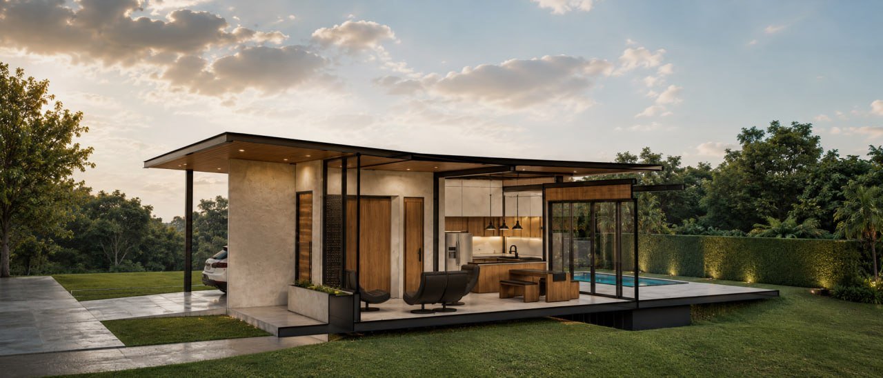 Los Maderos — vivienda campestre contemporánea de ALMMA Arquitectura